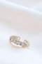 Heliophilia Silver Anillo de Latón Plateado con Circón